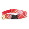Bow Tie Cat Collar Set - "Hot Date" - Pink & Red Plaid Cat Collar w/ Matching Bowtie / Valentine's Day / Cat, Kitten, Small Dog Sizes