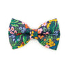 Pet Bow Tie - "Fantasia - Night" - Rifle Paper Co® Blue Cat Bow Tie / Spring, Summer, Easter, Wedding / For Cats + Small Dogs (One Size)