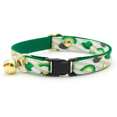 Cat Collar - "Leprechaun's Gold" - St. Patrick's Day Cat Collar / Irish / Breakaway Buckle or Non-Breakaway / Cat, Kitten + Small Dog Sizes