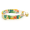 Cat Collar - "Fantasia - Day" - Rifle Paper Co® Yellow Floral Cat Collar / Spring, Easter, Summer / Breakaway Buckle or Non-Breakaway / Cat, Kitten + Small Dog Sizes