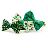 Pet Bow Tie - "Leprechaun's Gold" - St. Patrick's Day Cat Bow Tie / Irish, Shamrocks / For Cats + Small Dogs (One Size)
