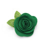 Cat Collar + Flower Set - "Lucky Charmer" - St. Patrick's Day Cat Collar w/ Clover Green Felt Flower (Detachable)
