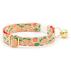 Cat Collar - "Just Peachy" - Peaches Cat Collar / Summer Fruit / Breakaway Buckle or Non-Breakaway / Cat, Kitten + Small Dog Sizes