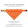 Pet Bandana - "Corn Maze" - Fall Harvest Bandana for Cat + Small Dog / Autumn + Thanksgiving / Slide-on Bandana / Over-the-Collar (One Size)
