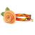 Cat Collar + Flower Set - "Cinnamon" - Orange, Red & Gold Fall Plaid Cat Collar w/ Peach Felt Flower (Detachable)