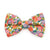 Pet Bow Tie - "Ambrosia" - Liberty Of London® Floral Cat Bow / Purple, Green & Orange / For Cats + Small Dogs (One Size)
