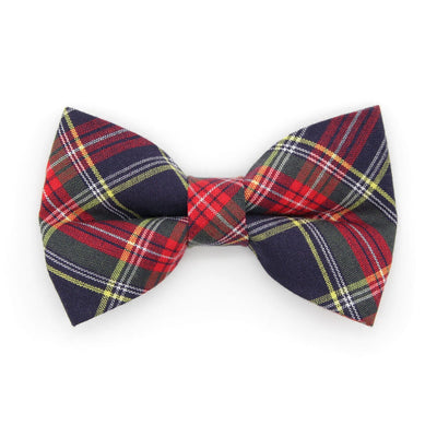 Pet Bow Tie - "Canterbury" - Holiday Tartan Plaid Cat Bow Tie / Christmas / For Cats + Small Dogs (One Size)