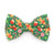 Pet Bow Tie - "Christmas Treats - Green" - Holiday Gingerbread Cat Bow Tie / For Cats + Small Dogs (One Size)