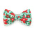 Pet Bow Tie - "Winter Blooms - Mint" - Christmas Poinsettia Cat Bow Tie / Holiday Floral / For Cats + Small Dogs (One Size)