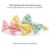 Pet Bow Tie - "Apple Blossom" - Pastel Green Floral Bow Tie / Spring, Easter, Wedding / For Cats + Small Dogs (One Size)