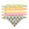 Pet Bandana - "Coquette" - Gingham Pink Bandana for Cat + Small Dog / Spring, Easter, Summer / Slide-on Bandana / Over-the-Collar (One Size)
