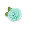 Cat Collar + Flower Set - "Mint To Be" - Pastel Polka Dot Cat Collar w/ Mint Felt Flower (Detachable)