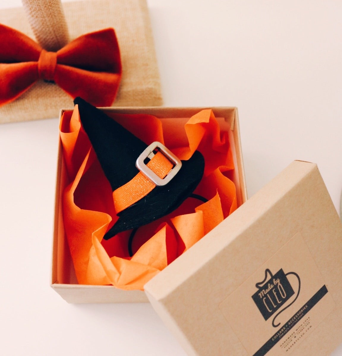 Pet Witch Hat - Halloween Photo Prop | X-Small Mini Size for Cats, Kittens + Small Dogs